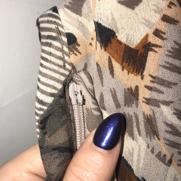 Floral Fall Pattern H&M Cocktail | Party Dress - Picture 6 of 6